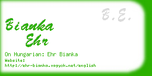 bianka ehr business card